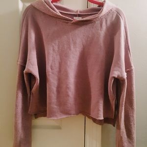 Urban outfitters purple cropped hoodie.